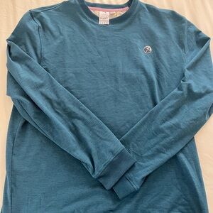 Puma Men's Teal Long Sleeve Crewneck